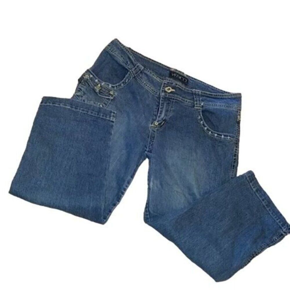 Vezucci Jeans Capris Cropped Pants Denim Woman's Size 10 WOMAN'S - Picture 9 of 10